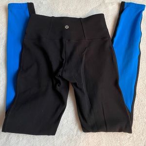 Blue & Black Lulu Lemon Leggings